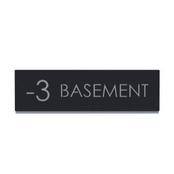Πινακίδα -3 BASEMENT
