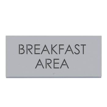 Πινακίδα BREAKFAST AREA - Μαύρο Σαγρέ|#|Γκρι Ανοιχτό Σαγρέ|#|Λευκό Σαγρέ|#|Γκρι Σαγρέ|#|Μπλε Σαγρέ|#|Καφέ Σαγρέ|#|Χρυσό Γυαλιστερό|#|Μπρονζέ|#|Γκρι Μπεζ Σαγρέ|#|Μπεζ Σαγρέ
