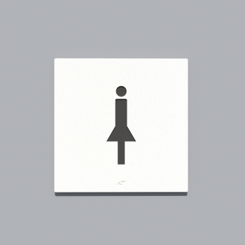 WC SIGN GIRL