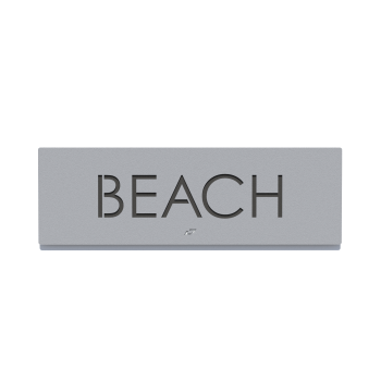 Πινακίδα BEACH - Γκρι Ανοιχτό Σαγρέ|#|Μαύρο Σαγρέ|#|Λευκό Σαγρέ|#|Γκρι Σαγρέ|#|Μπλε Σαγρέ|#|Καφέ Σαγρέ|#|Χρυσό Γυαλιστερό|#|Μπρονζέ|#|Γκρι Μπεζ Σαγρέ|#|Μπεζ Σαγρέ