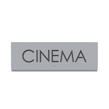 Πινακίδα CINEMA - Μαύρο Σαγρέ|#|Γκρι Ανοιχτό Σαγρέ|#|Λευκό Σαγρέ|#|Γκρι Σαγρέ|#|Μπλε Σαγρέ|#|Καφέ Σαγρέ|#|Χρυσό Γυαλιστερό|#|Μπρονζέ|#|Γκρι Μπεζ Σαγρέ|#|Μπεζ Σαγρέ