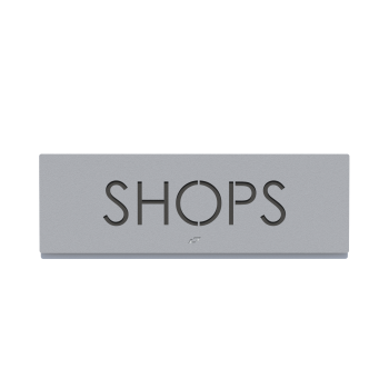 Πινακίδα SHOPS